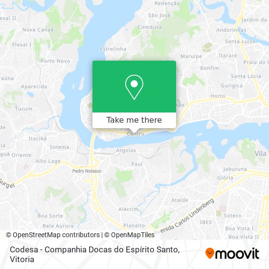 Codesa - Companhia Docas do Espírito Santo map