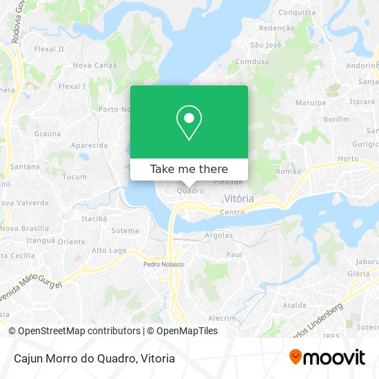 Cajun Morro do Quadro map