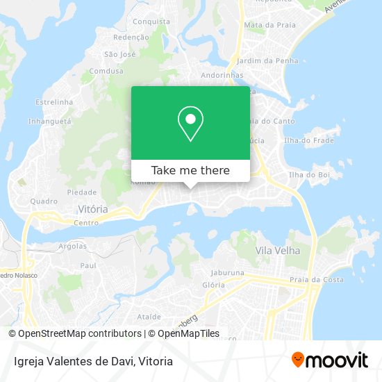 Igreja Valentes de Davi map