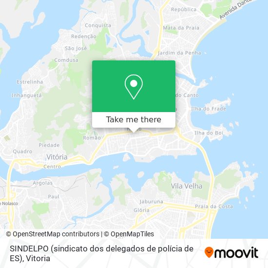 Mapa SINDELPO (sindicato dos delegados de polícia de ES)