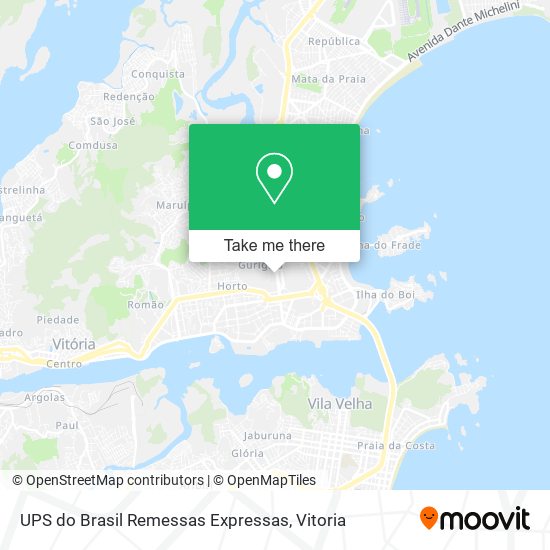 UPS do Brasil Remessas Expressas map