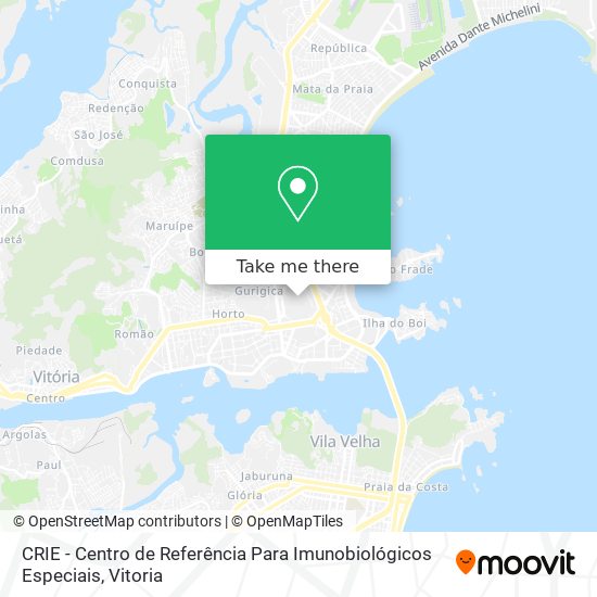 CRIE - Centro de Referência Para Imunobiológicos Especiais map