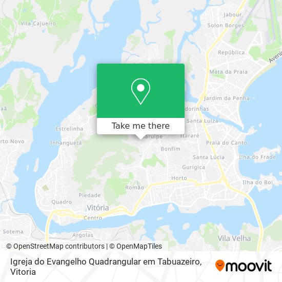 Igreja do Evangelho Quadrangular em Tabuazeiro map