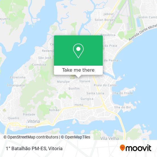 1° Batalhão PM-ES map