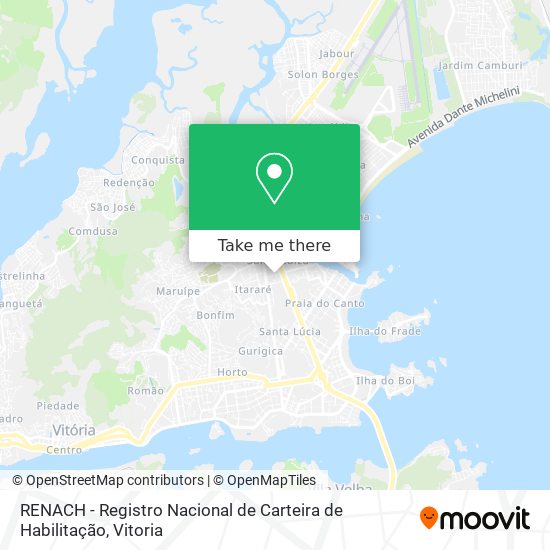 RENACH - Registro Nacional de Carteira de Habilitação map