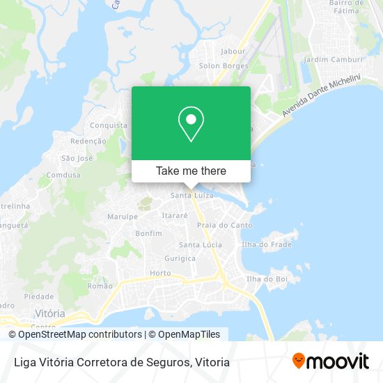 Liga Vitória Corretora de Seguros map