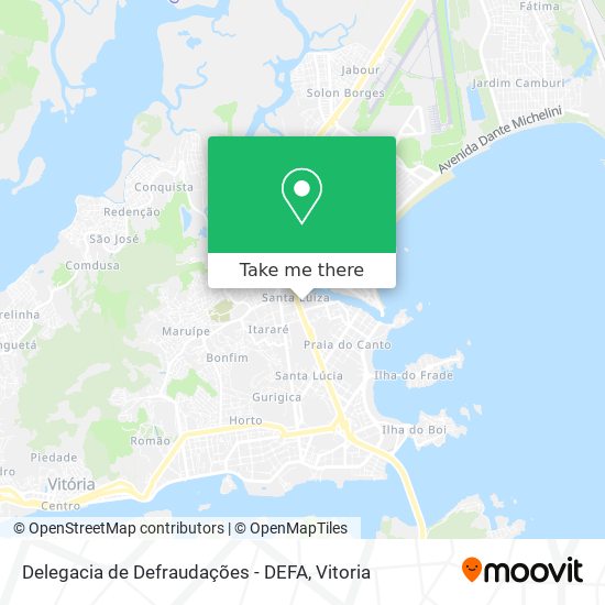 Mapa Delegacia de Defraudações - DEFA