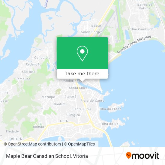 Mapa Maple Bear Canadian School