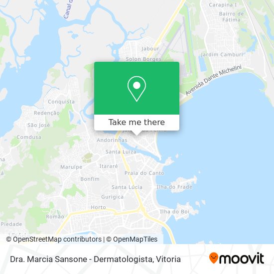 Mapa Dra. Marcia Sansone - Dermatologista