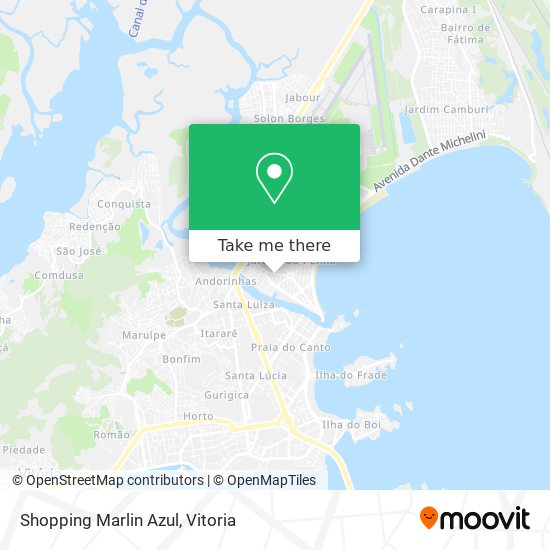 Shopping Marlin Azul map