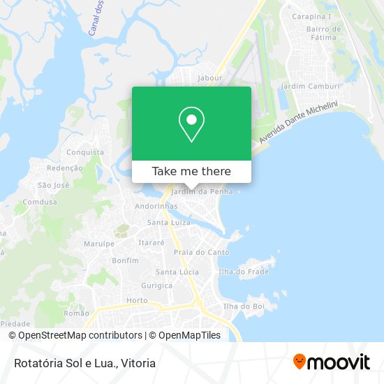 Rotatória Sol e Lua. map