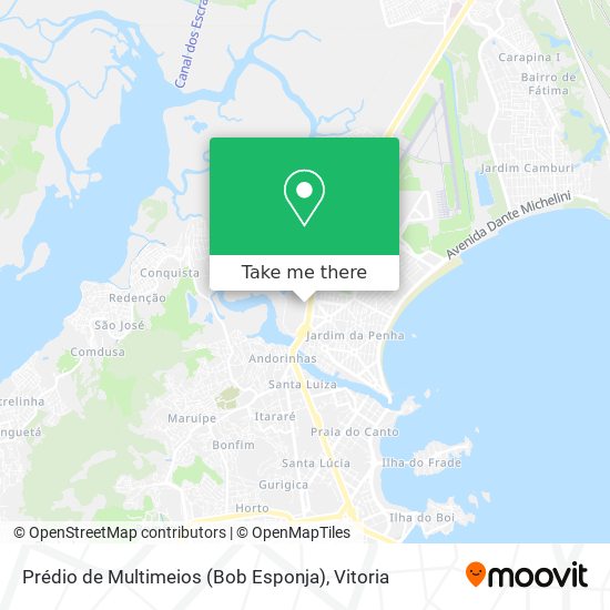 Prédio de Multimeios (Bob Esponja) map