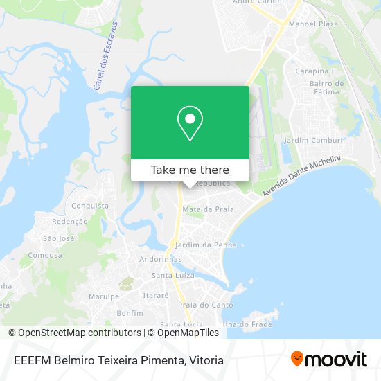 EEEFM Belmiro Teixeira Pimenta map