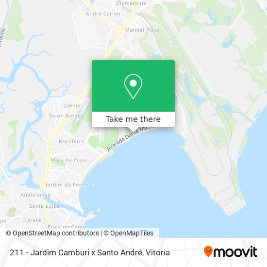 211 - Jardim Camburi x Santo André map
