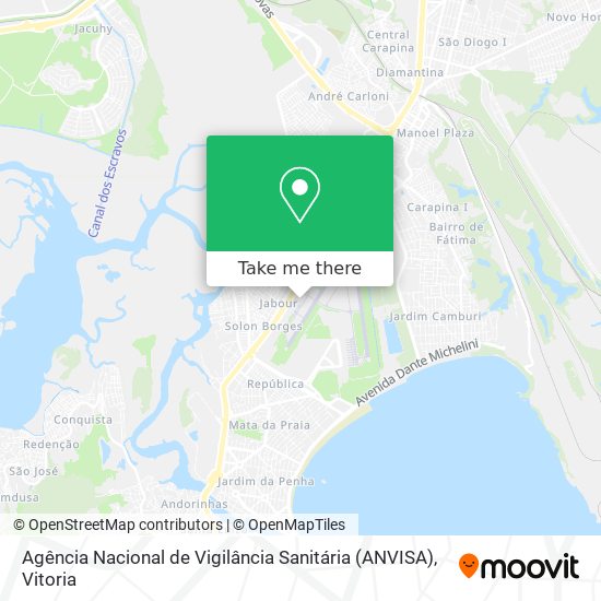 Mapa Agência Nacional de Vigilância Sanitária (ANVISA)