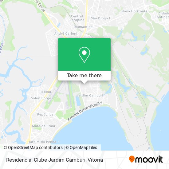 Mapa Residencial Clube Jardim Camburi