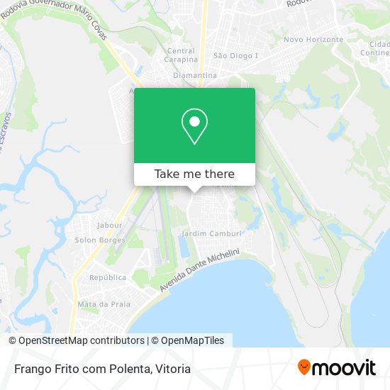 Frango Frito com Polenta map