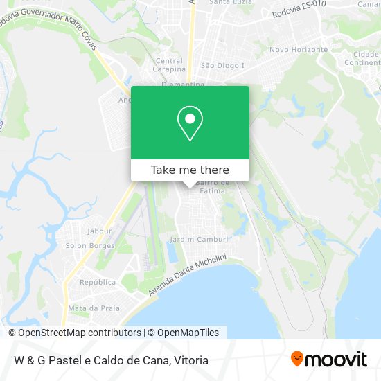 W & G Pastel e Caldo de Cana map