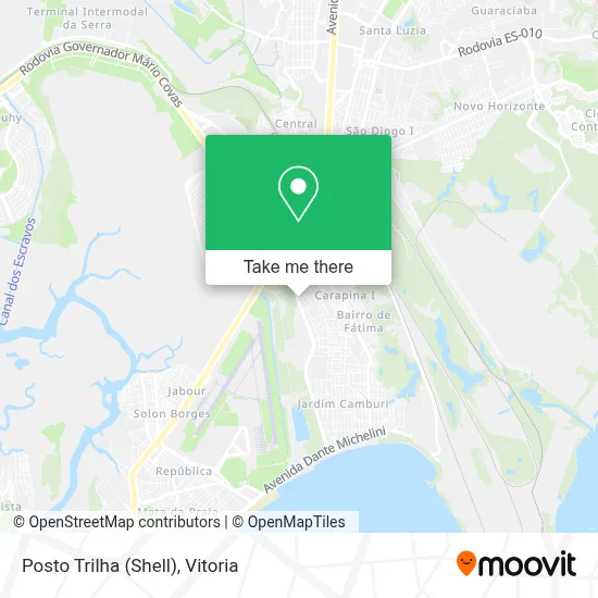 Posto Trilha (Shell) map