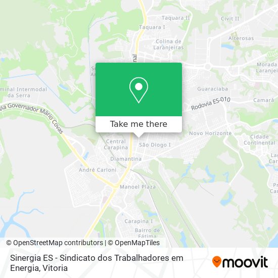 Sinergia ES - Sindicato dos Trabalhadores em Energia map