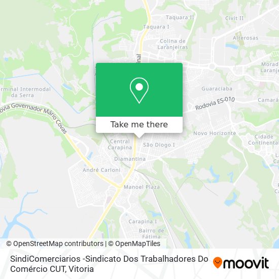 SindiComerciarios -Sindicato Dos Trabalhadores Do Comércio CUT map