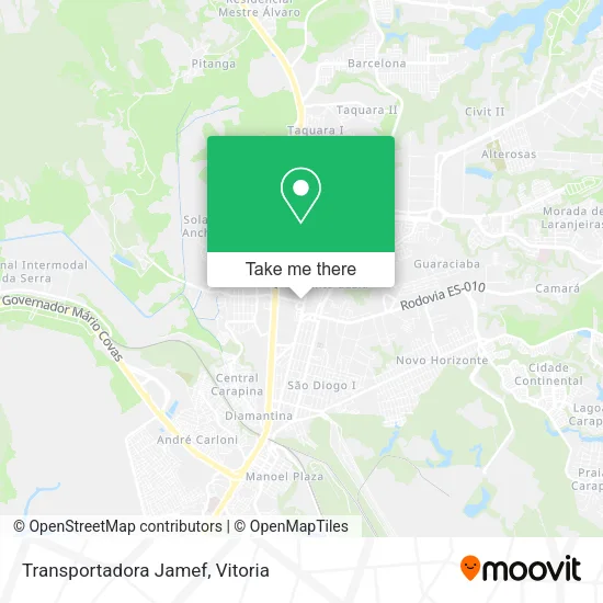 Transportadora Jamef map