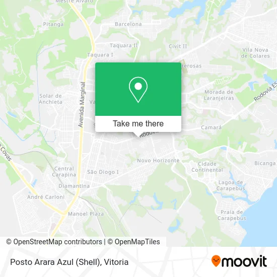 Posto Arara Azul (Shell) map