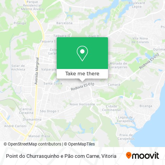 Point do Churrasquinho e Pão com Carne map
