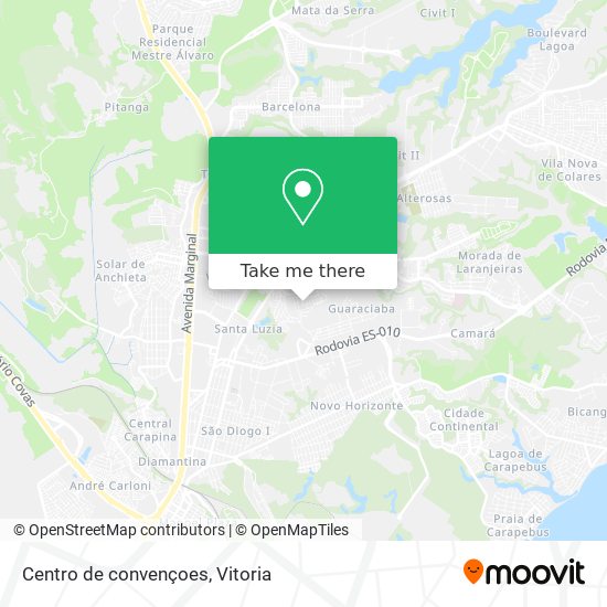 Centro de convençoes map