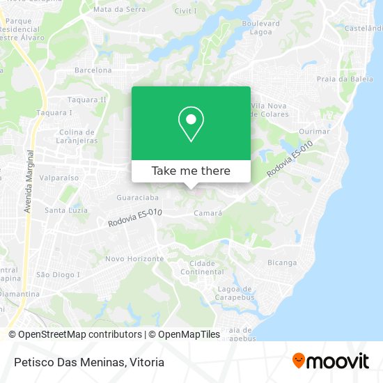 Petisco Das Meninas map