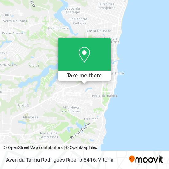 Avenida Talma Rodrigues Ribeiro 5416 map
