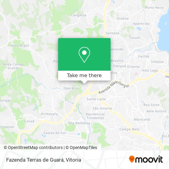 Fazenda Terras de Guará map