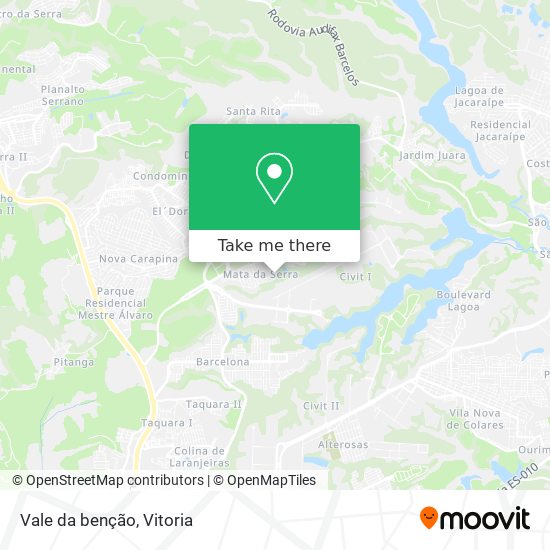 Vale da benção map