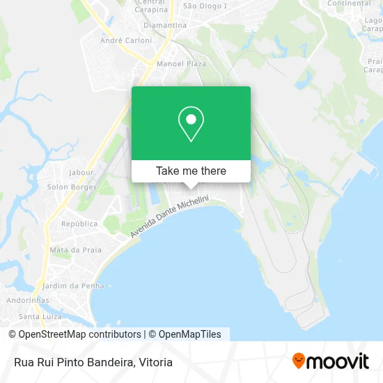 Rua Rui Pinto Bandeira map