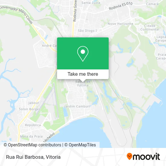 Rua Rui Barbosa map