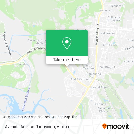 Avenida Acesso Rodoviário map