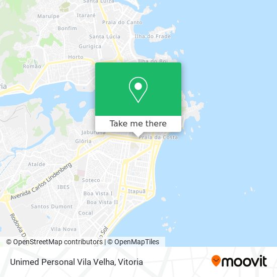 Mapa Unimed Personal Vila Velha