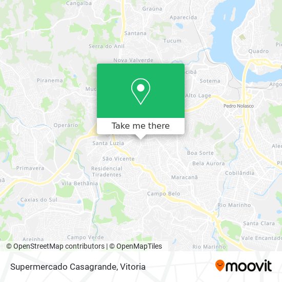 Mapa Supermercado Casagrande