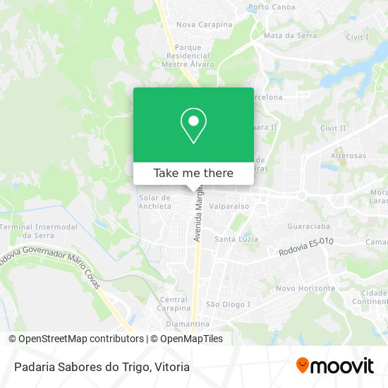 Padaria Sabores do Trigo map