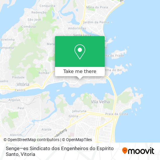 Senge—es Sindicato dos Engenheiros do Espírito Santo map