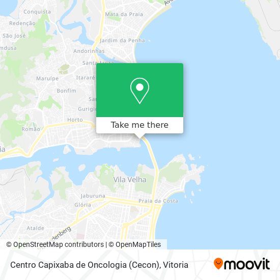 Mapa Centro Capixaba de Oncologia (Cecon)