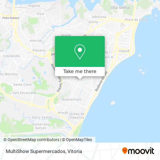 Mapa MultiShow Supermercados