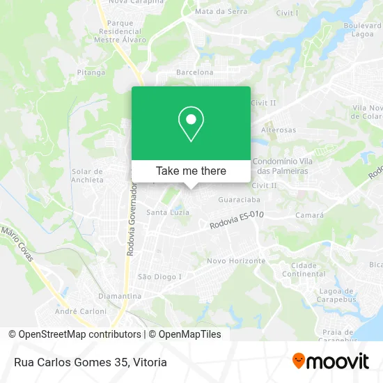 Rua Carlos Gomes 35 map