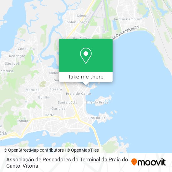 Associação de Pescadores do Terminal da Praia do Canto map