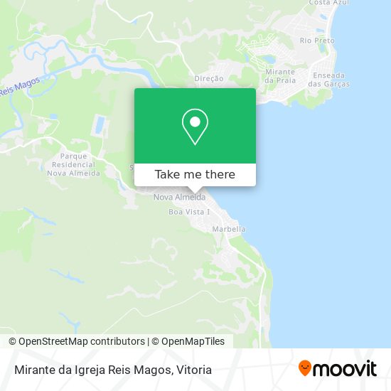 Mirante da Igreja Reis Magos map