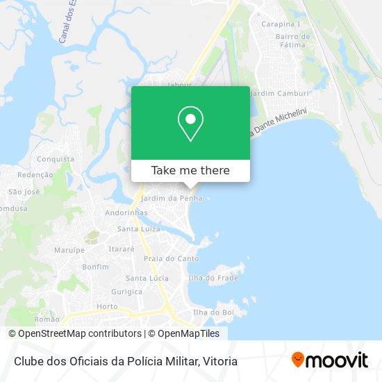 Clube dos Oficiais da Polícia Militar map