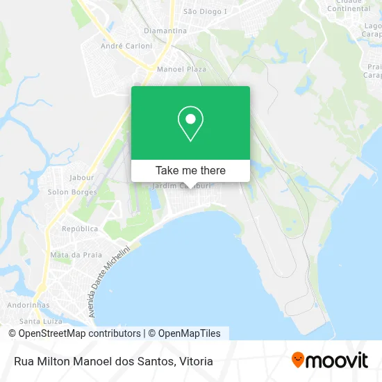 Rua Milton Manoel dos Santos map