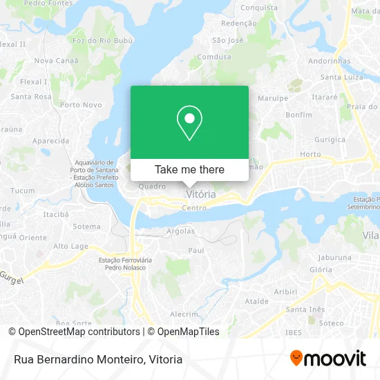 Rua Bernardino Monteiro map