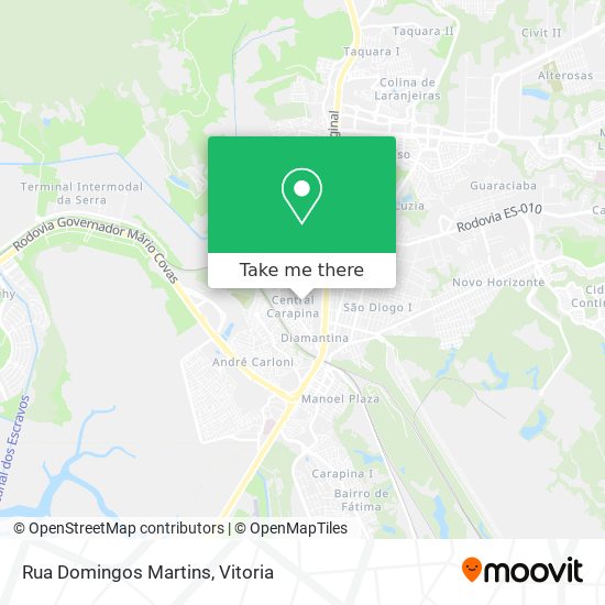 Rua Domingos Martins map