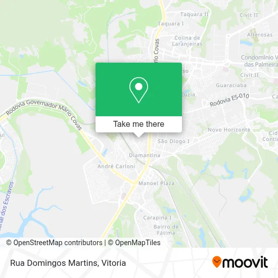 Rua Domingos Martins map